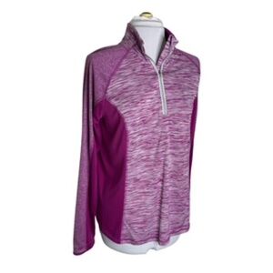 Avia Women's Magenta and Light Pink Long Sleeve Top